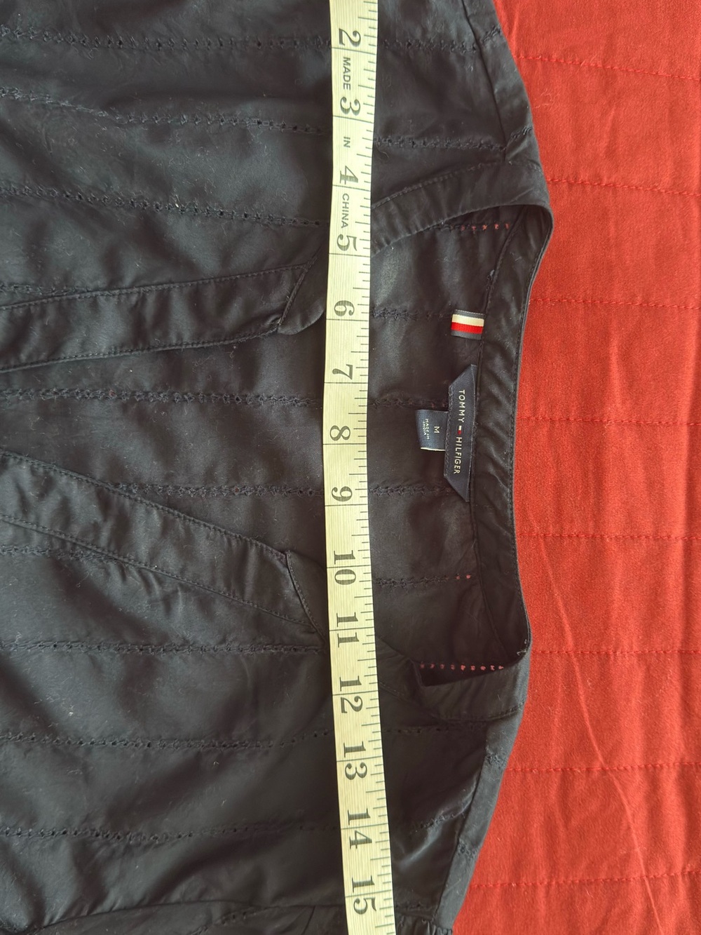 Tommy Hilfiger Black Women's Quilted Detail Dress